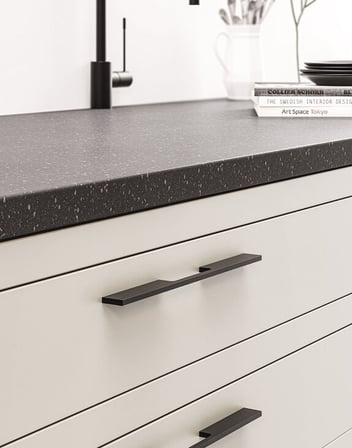 Häfele Akslı Kulp, HÄFELE MIA II, Alüminyum - 800 x 30 mm, paslanmaz çelik renkli