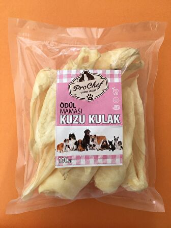 Prochef 100 Gr Kuzu Kulak Doğal Katkısız Köpek Kemiği & Ödül Maması