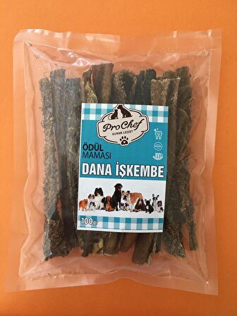 Prochef 100 Gr Dana Işkembe Doğal Katkısız Köpek Kemiği & Ödül Maması