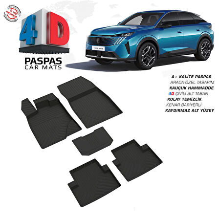 Peugeot 3008 Hybrid 4D Havuzlu Paspas 2024 Model Ve Sonrası