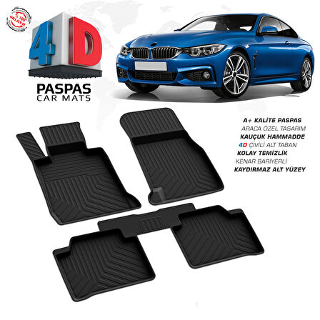 Bmw 4 Serisi F36 Grand Coupe 4D Havuzlu Paspas 2013 – 2020 Model