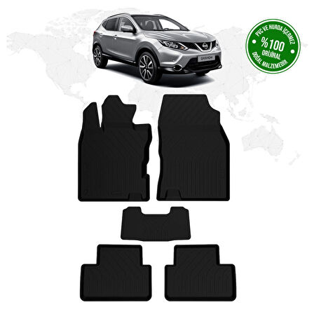 Nissan Qashqai 4d Havuzlu Paspas 2014 – 2021 Model Uyumlu