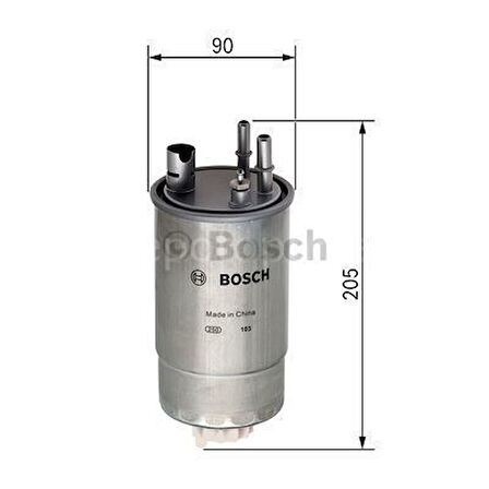 FIAT Doblo 1.9 MultiJet (10.2005 - 12.2010) BOSCH Filtre Seti filitre