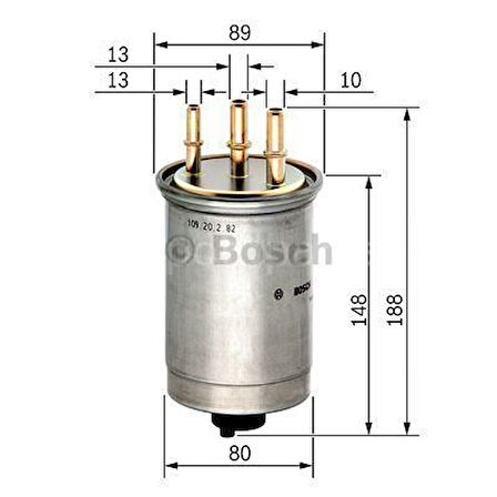 FORD Mondeo 2.0 TDCi (10.2001 - 03.2007) BOSCH Filtre Seti filitre