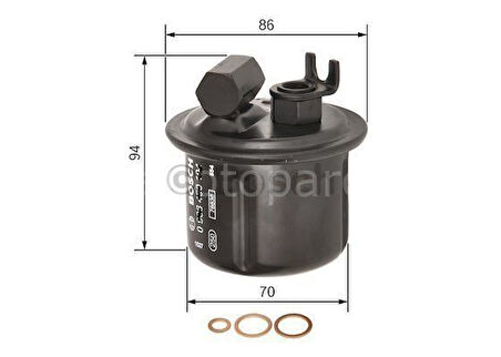 HONDA Civic 1.5i 16V Hatchback (10.1991 - 09.1995) BOSCH Filtre Seti filitre