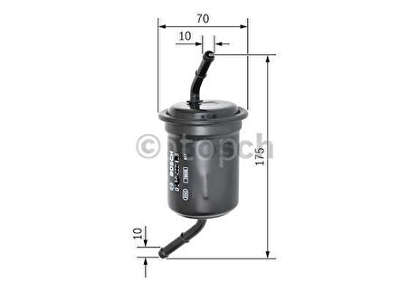 MAZDA 323 1.5i Sedan (10.1996 - 06.1998) BOSCH Filtre Seti filitre