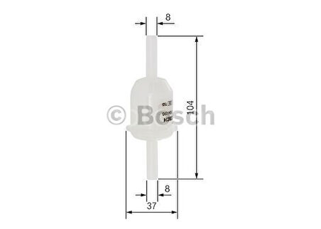 MERCEDES-BENZ 190 D 2.5 (09.1985 - 08.1989) BOSCH Filtre Seti filitre