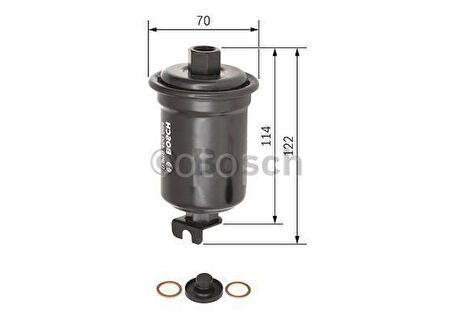 MITSUBISHI Colt 1.6i 16V 2WD (12.1991 - 11.1995) BOSCH Filtre Seti filitre