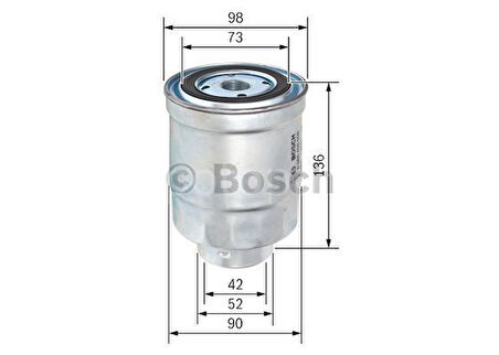 MITSUBISHI L 300 2.5 Diesel Wagon 2WD short (11.1986 - 08.1997) BOSCH Filtre Seti filitre