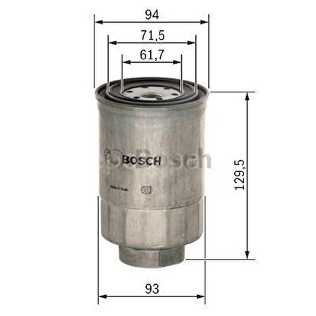 OPEL Vectra 2.5 i (02.1993 - 08.1995) BOSCH Filtre Seti filitre