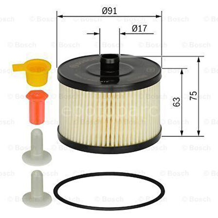 PEUGEOT 407 2.0 HDi (05.2004 - 02.2011) BOSCH Filtre Seti filitre