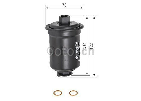 TOYOTA Carina E 2.0i 16V Sedan (02.1992 - 01.1996) BOSCH Filtre Seti filitre