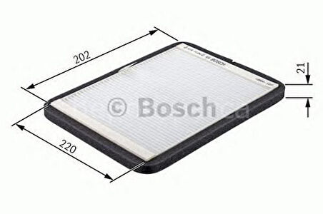 VOLVO V40 1 I 1.8 16V (08.2000 - 04.2004) BOSCH Filtre Seti filitre