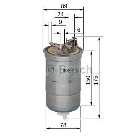 VW (VOLKSWAGEN) Sharan 1.9 TDI (08.1999 - 02.2000) BOSCH Filtre Seti filitre