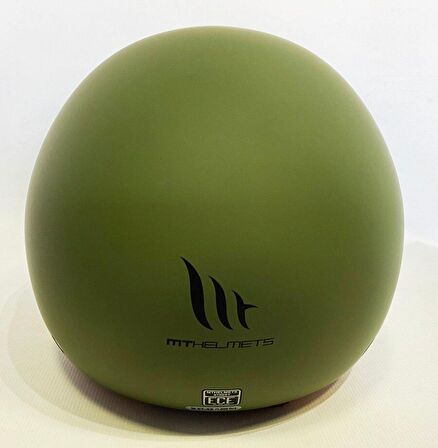 -Mt Kask Jet Street A6 Mat Yeşil Yarım Kask