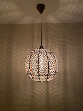 Bohem,Ahşap Gövde,Rustik,Modern,Doğal El Yapımı Sarkıt Avize