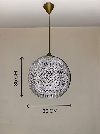 Bohem,Ahşap Gövde,Rustik,Modern,Doğal El Yapımı Sarkıt Avize