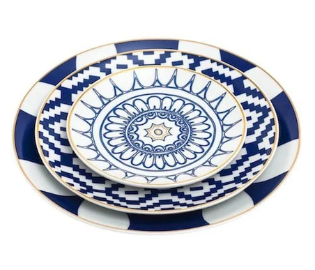 Mavi-Beyaz Set 64 Parca