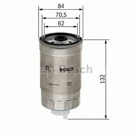 VOLVO V70 2 II 2.4D (12.2001 - 07.2006) BOSCH Filtre Seti filitre