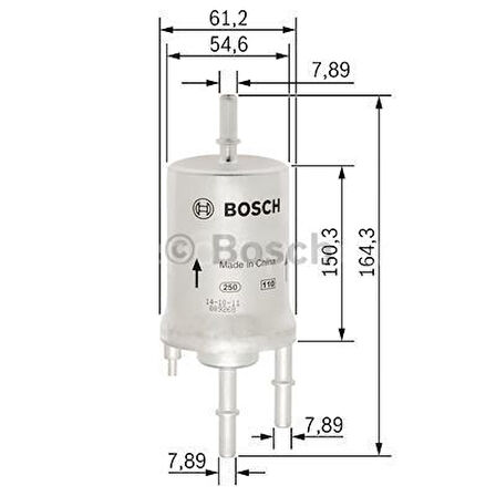 SKODA Fabia 1.6 (04.2007 - 07.2010) BOSCH Filtre Seti filitre