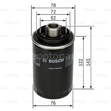 AUDI A4 1.8 TFSI Avant (11.2007 - 05.2008) BOSCH Filtre Seti filitre