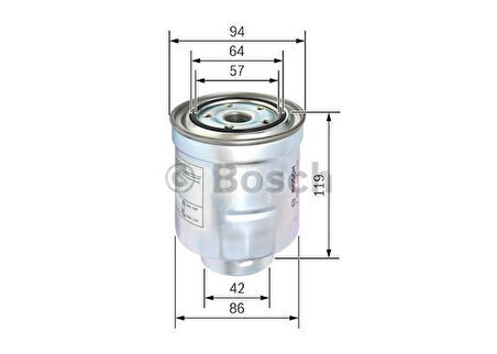 TOYOTA Corolla 1.4 D-4D (06.2013 - 01.2018) BOSCH Filtre Seti filitre