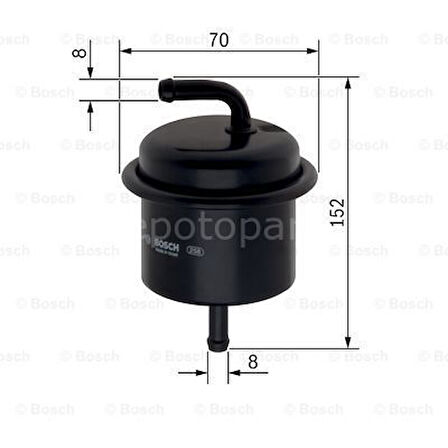 TOYOTA Land Cruiser 4.0i 24V (01.2003 - 08.2009) BOSCH Filtre Seti filitre