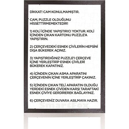 2000 Parça Puzzle Çerçevesi Siyah