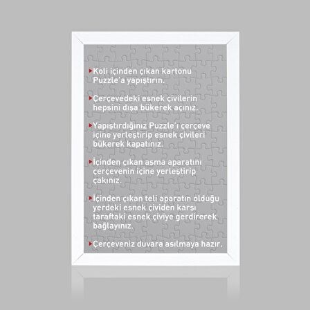2000 Parça Puzzle Çerçevesi Beyaz