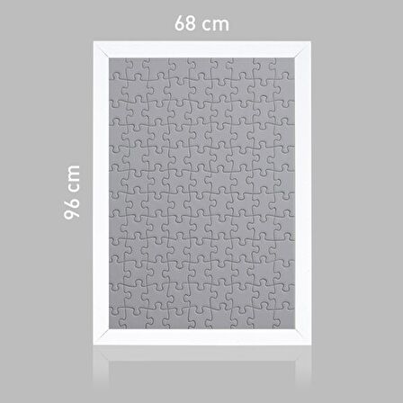 2000 Parça Puzzle Çerçevesi Beyaz