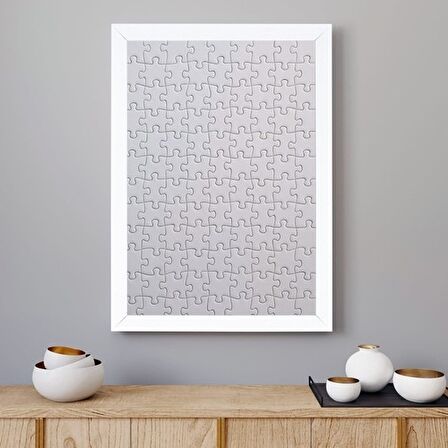 2000 Parça Puzzle Çerçevesi Beyaz