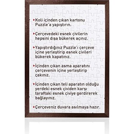 Puzzle Çerçevesi Kahve 2000lik 96x68