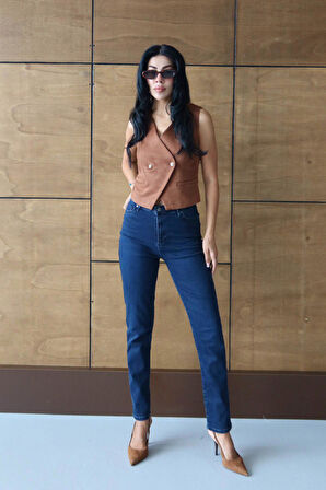 Lacarino7527 Kadın Mom Jean Pantolon