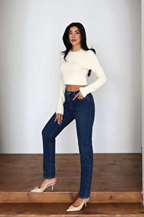 Lacarino7527 Kadın Mom Jean Pantolon