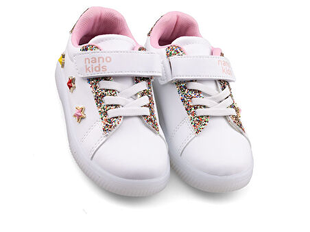 Nano Kids Cırtlı Lastikli Unisex Kız Çocuk Spor Ayakkabı Sneakers 1893