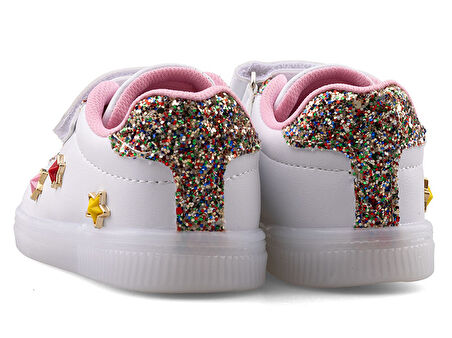 Nano Kids Cırtlı Lastikli Unisex Kız Çocuk Spor Ayakkabı Sneakers 1893