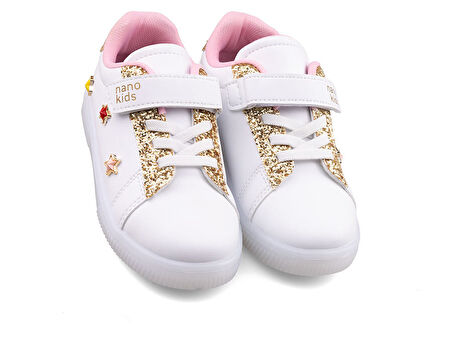 Nano Kids Cırtlı Lastikli Unisex Kız Çocuk Spor Ayakkabı Sneakers 1893