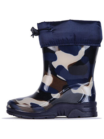 Arısan Su Geçirmez Kaydırmaz Taban Erkek Kız Unisex Kürklü Çocuk Yağmur Çizmesi Kar Botu AI100
