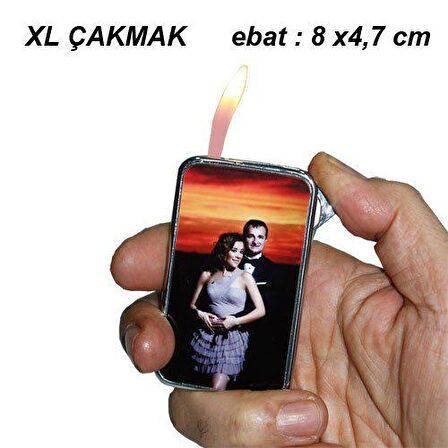 Sublimasyon Gümüş XL Çakmak - Tek Taraflı