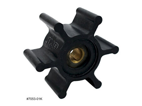 7053-01K JMP Marine Flexible Impeller Kit (Replaces Jabsco 6303-0001, Johnson 09-824P, CEF 500210, Oberdorfer 6617, Yanmar 14242-050)