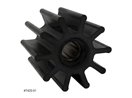 7420-01 JMP Marine Flexible Impeller (Replaces Jabsco 31130-0061, Yanmar 119593-42200)
