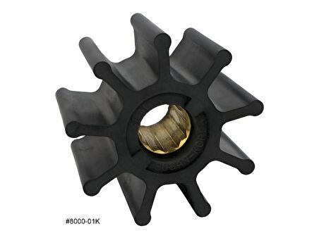 8000-01K JMP Marine Flexible Impeller Kit (Replaces Jabsco 836-0001, Johnson 09-1029B, CAT 1L4774, Cummins 160596, Detroit Diesel 5193553, Volvo Penta 807904, 825942, 875660, 875736, 21730344, Yanmar 127881-42050, & More)