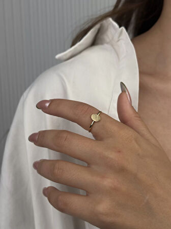 14 Ayar Altın Yuvarlak Yüzük 973