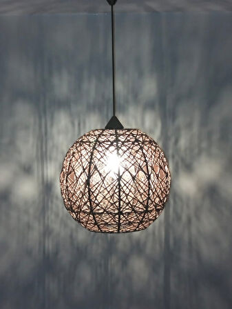 Bohem,Ahşap,Jüt,Hasır,Modern,Doğal Sarkıt Avize