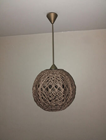 Bohem,Ahşap,Jüt,Hasır,Modern,Doğal Sarkıt Avize