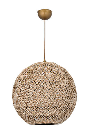 Bohem,Ahşap Gövde,Jüt,Hasır,Rustik,Modern,Doğal El Yapımı Sarkıt Avize