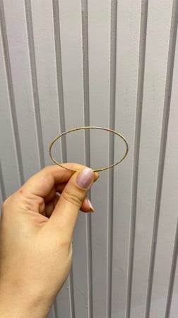 14 Ayar Altın Mini Hediyelik Üç Renk Dorikalı Kelepçe 1263