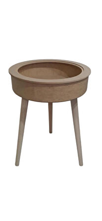 MDF Rölyef Tarzı Hazneli Sehpa 