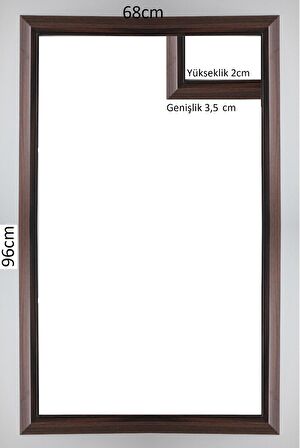 Sar Plus kahverengi 2000 parça 96x68 ebatında piramit modeli puzzle çerçevesi