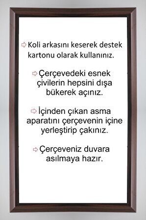 Sar Plus kahverengi 2000 parça 96x68 ebatında piramit modeli puzzle çerçevesi